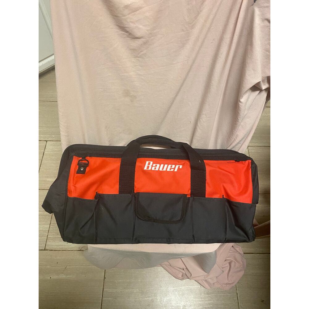 BAUER 24 in. Tool Bag with 16 Pockets, Carry Shoulder Strap, 57351 NEW!